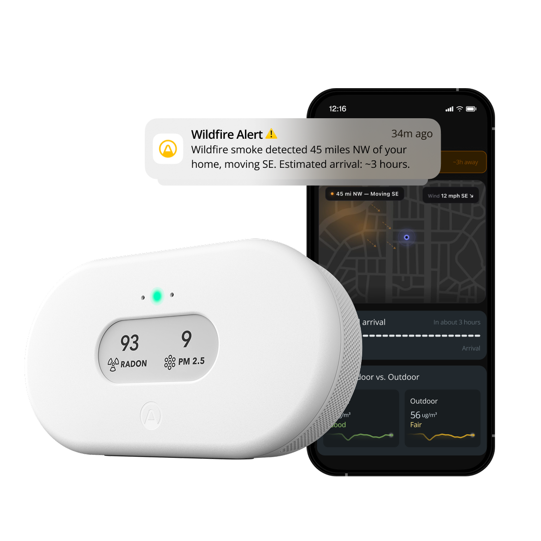 Airthings indoor air quality monitor