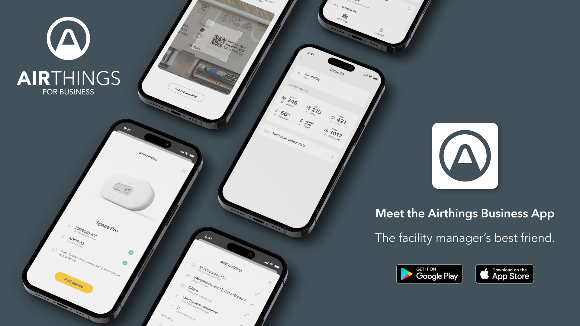 The Airthings Business App