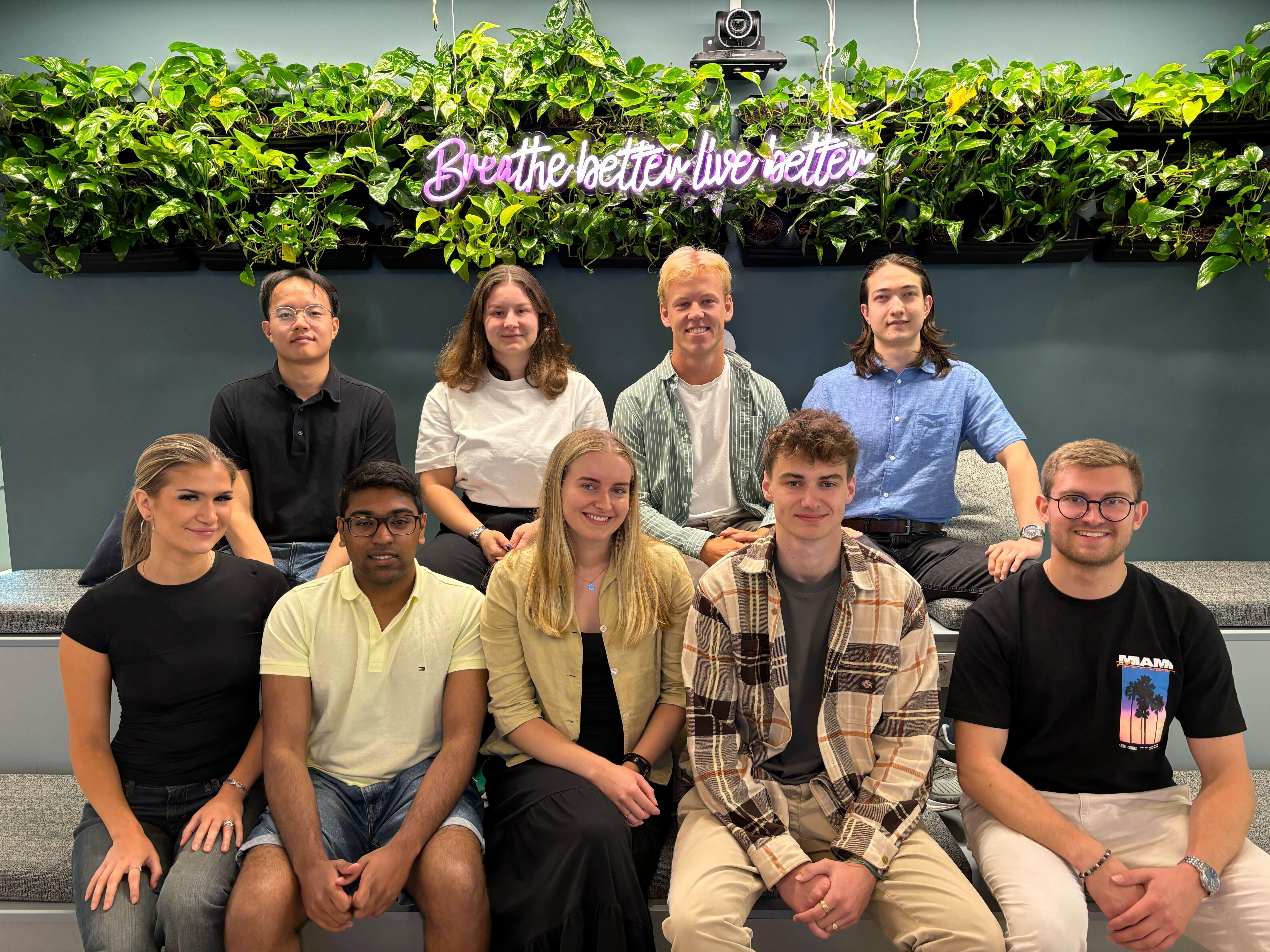 Airthings Interns Group picture