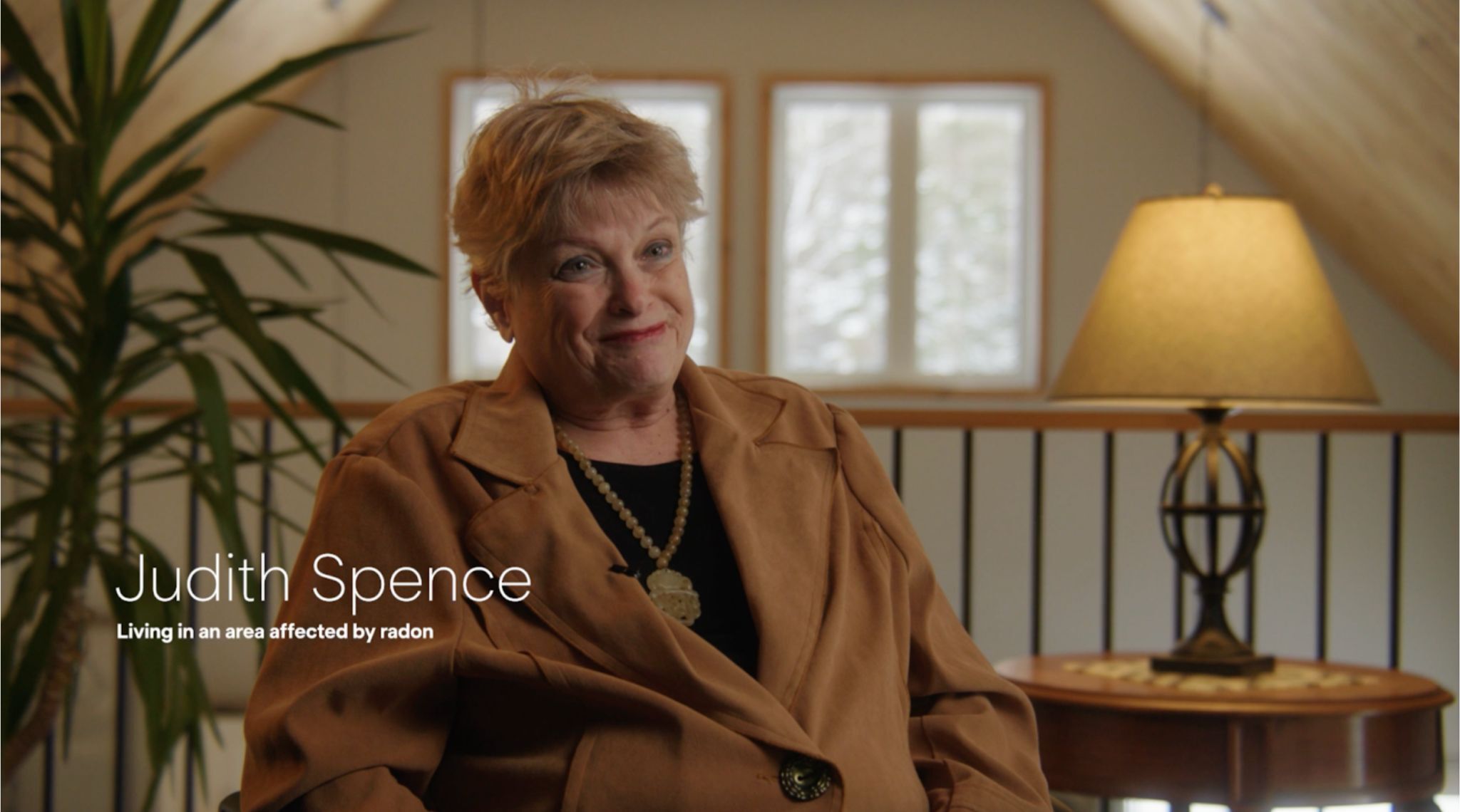 Judith Spence living in an area affected by radon